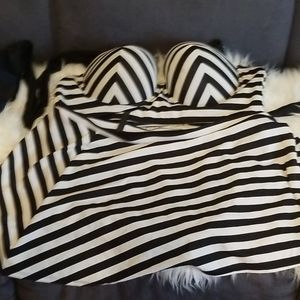 Torrid Size 3 striped bathing suit.